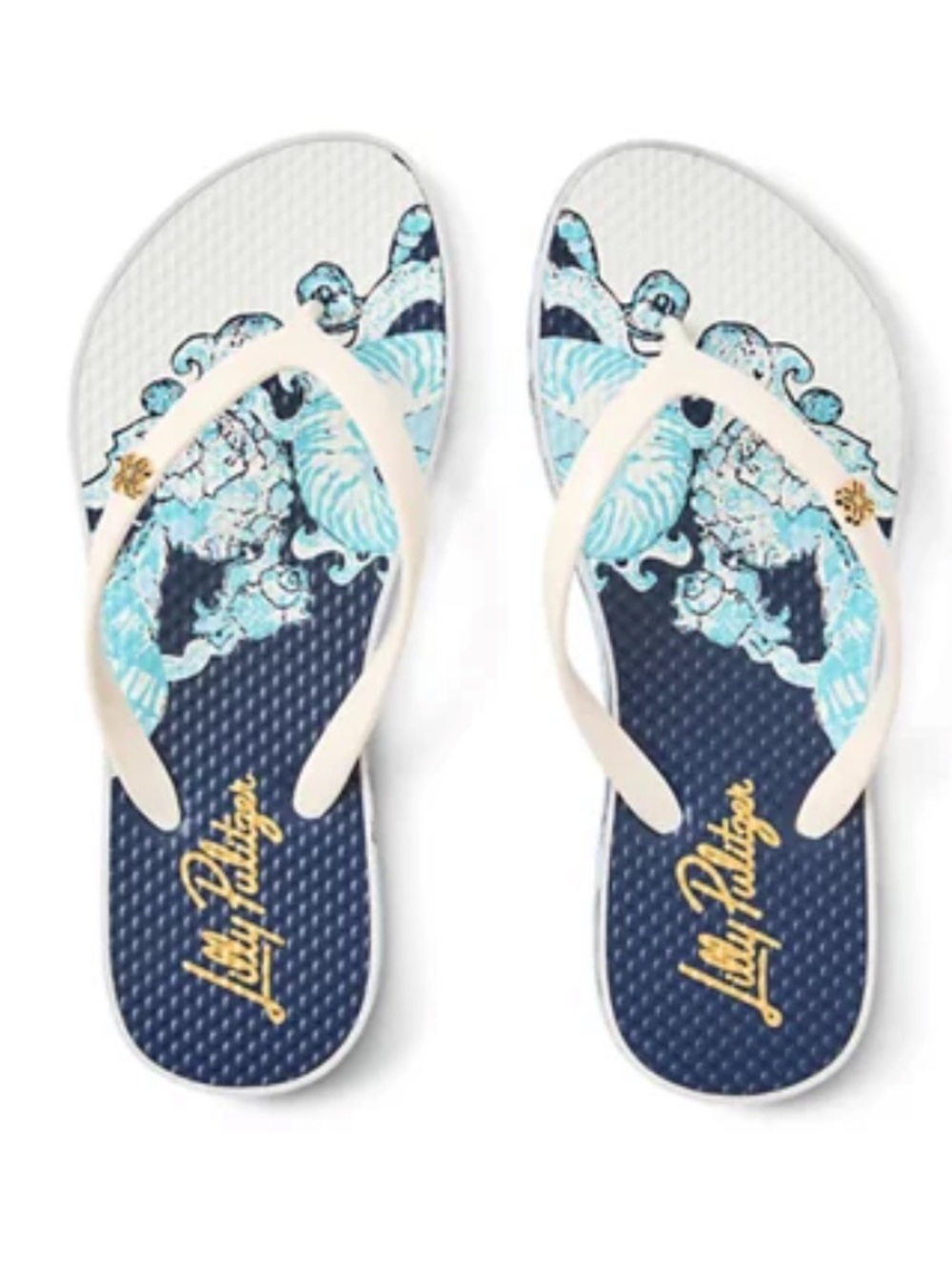Lilly Pulitzer Pool Flip Flops NWT